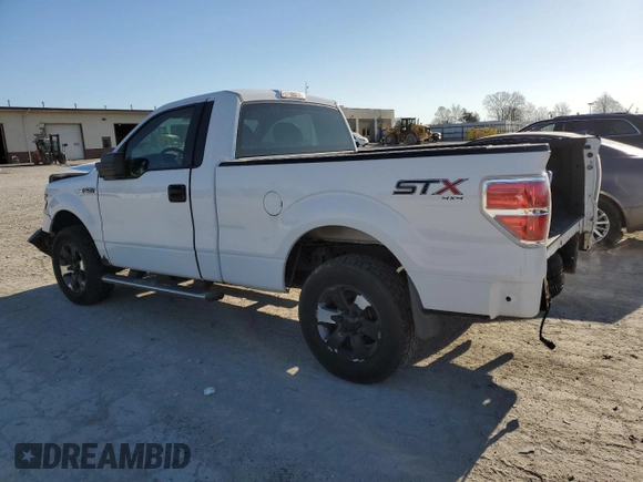 2014 Ford F-150 XL with VIN 1FTMF1EF5EFB30492, listed as a Copart auction lot 53055775 with 179,950 mi miles and Salvage title. Bid and sale history available at DreamBid. Image 2.