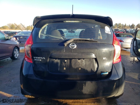 2014 Nissan Versa Note SV with VIN 3N1CE2CPXEL399550, listed as a Copart auction lot 42740945 with 127,153 mi miles and Salvage Title. Bid and sale history available at carsss.com. Image 6.