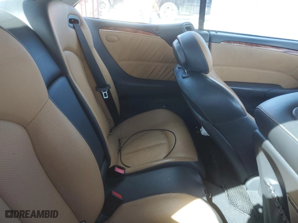 2005 Mercedes-Benz CLK-Class 5.0L with VIN WDBTK75G65T049195, listed as a Copart auction lot 75549294 with 0 mi miles and Salvage Title. Bid and sale history available at carsss.com. Image 10.