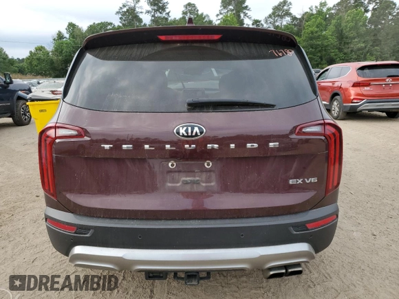 2020 Kia Telluride EX with VIN 5XYP34HC2LG065510, listed as a Copart auction lot 57177175 with 134,675 mi miles and Salvage title. Bid and sale history available at DreamBid. Image 6.
