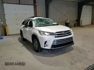 2018 Toyota Highlander Hybrid Limited with VIN 5TDDGRFH7JS040153, listed as a Copart auction lot 55500815 with 62,739 mi miles and Salvage title. Bid and sale history available at DreamBid. Image 14.