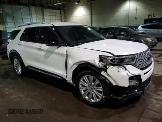 2020 Ford Explorer Limited with VIN 1FMSK7FH4LGB47423, listed as a Copart auction lot 89350425 with 41,381 mi miles and Salvage Title. Bid and sale history available at carsss.com. Image 4.