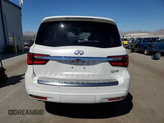 2019 Infiniti QX80 LUXE with VIN JN8AZ2NE5K9227830, listed as a Copart auction lot 72000144 with 46,387 mi miles and Salvage Title. Bid and sale history available at carsss.com. Image 6.