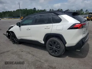 2022 Toyota RAV4 Hybrid XSE with VIN 2T3E6RFVXNW031612, listed as a Copart auction lot 60544055 with 99,831 mi miles and Salvage title. Bid and sale history available at DreamBid. Image 2.