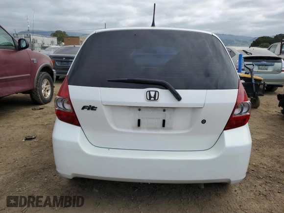 2007 Honda Fit with VIN JHMGD38437S015584, listed as a Copart auction lot 53328825 with 141,664 mi miles and Salvage Title. Bid and sale history available at carsss.com. Image 6.