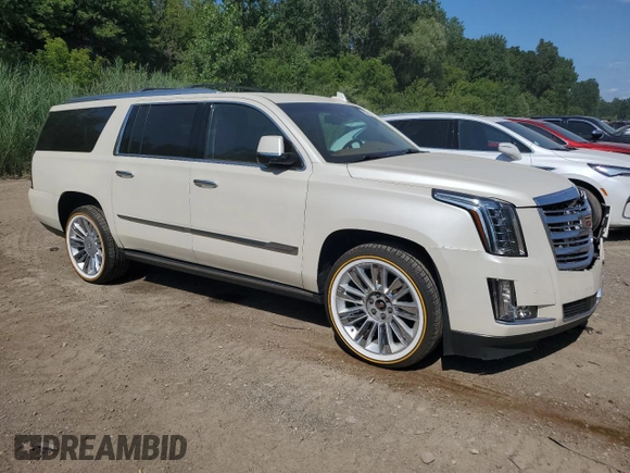 2015 Cadillac Escalade ESV Platinum z VIN 1GYS4UKJ6FR698719, wystawiony jako Copart lot #62085824 z przebiegiem 149 882 mil mil oraz Czysty tytuł • Clean title. Historia ofert i sprzedaży dostępna na DreamBid. Obrazek 4.