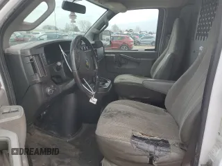 2020 Chevrolet Express Cargo Van with VIN 1GCWGAFG8L1188409, listed as a Copart auction lot 83660584 with 0 mi miles and Salvage Title. Bid and sale history available at carsss.com. Image 7.