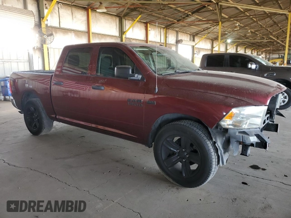 2018 Ram 1500 Tradesman with VIN 3C6RR6KT9JG118351, listed as a Copart auction lot 47204225 with 107,356 mi miles and Salvage title. Bid and sale history available at DreamBid. Image 4.