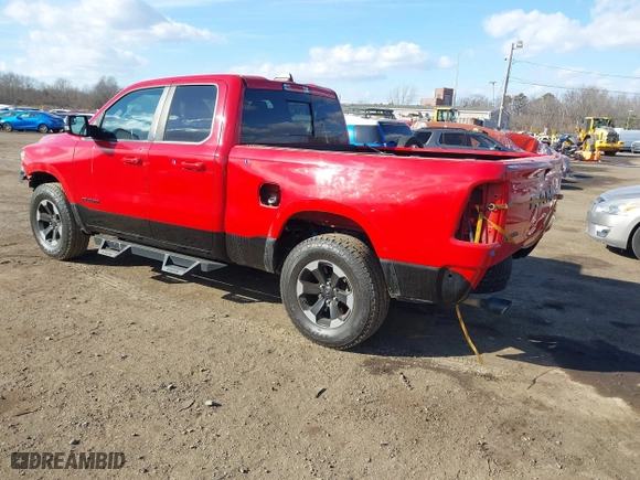 2019 Ram 1500 Rebel with VIN 1C6SRFET5KN753654, listed as a IAAI auction lot 41421884 with 90,255 mi miles. Bid and sale history available at carsss.com. Image 3.