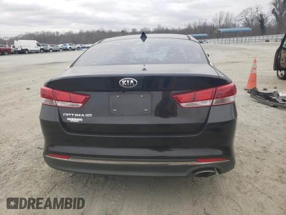 2016 Kia Optima LX with VIN 5XXGT4L34GG102350, listed as a Copart auction lot 44773335 with 134,464 mi miles and Salvage Title. Bid and sale history available at carsss.com. Image 6.