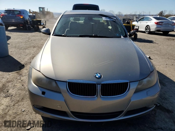 2007 BMW 3 Series 328xi with VIN WBAVC93587K035311, listed as a Copart auction lot 47482755 with 181,254 mi miles and Salvage Title. Bid and sale history available at carsss.com. Image 5.