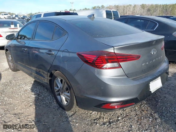 2019 Hyundai Elantra SEL with VIN KMHD84LF2KU823697, listed as a IAAI auction lot 41703684 with 94,852 mi miles. Bid and sale history available at carsss.com. Image 3.