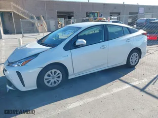 2019 Toyota Prius L Eco with VIN JTDKARFU5K3074181, listed as a IAAI auction lot 41676229 with 28,164 mi miles. Bid and sale history available at carsss.com. Image 2.
