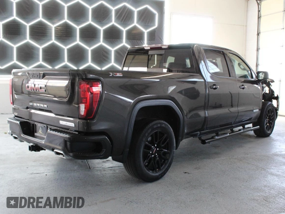 2021 GMC Sierra 1500 Elevation z VIN 1GTU9CET5MZ329337, wystawiony jako Copart lot #55118785 z przebiegiem 82 560 mil mil oraz Szkoda całkowita • Salvage title. Historia ofert i sprzedaży dostępna na DreamBid. Obrazek 3.