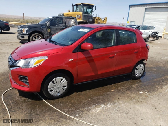 2024 Mitsubishi Mirage ES with VIN ML32AUHJ6RH012553, listed as a Copart auction lot 52532995 with 7,706 mi miles and Clean Title. Bid and sale history available at carsss.com. Image 1.