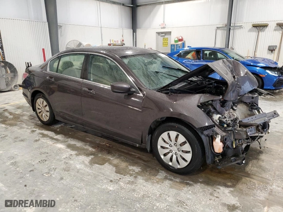 2011 Honda Accord Sdn LX with VIN 1HGCP2F33BA145313, listed as a Copart auction lot 80025354 with 110,538 mi miles and Salvage Title. Bid and sale history available at carsss.com. Image 4.