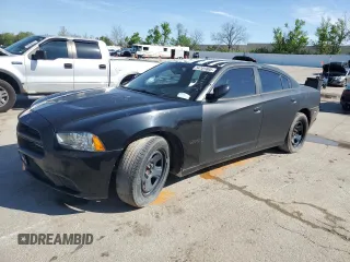 2013 Dodge Charger Police with VIN 2C3CDXAT7DH592327, listed as a Copart auction lot 54101605 with 0 mi miles and Clean Title. Bid and sale history available at carsss.com. Image 1.