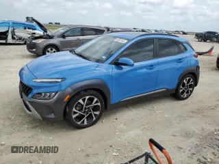 2022 Hyundai Kona Limited with VIN KM8K53A39NU877845, listed as a Copart auction lot 54307445 with 40,406 mi miles and Salvage title. Bid and sale history available at DreamBid. Image 1.