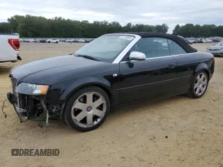 2005 Audi S4 with VIN WUARL48H35K900874, listed as a Copart auction lot 72116854 with 73,706 mi miles and Salvage Title. Bid and sale history available at carsss.com. Image 1.