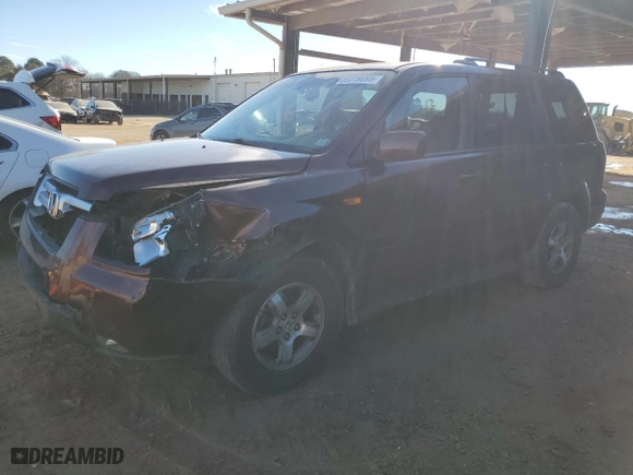 2007 Honda Pilot EX-L with VIN 5FNYF28587B002605, listed as a Copart auction lot 89319895 with 241,626 mi miles and Salvage Title. Bid and sale history available at carsss.com. Image 1.