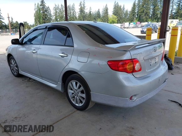 2009 Toyota Corolla with VIN 2T1BU40E59C150365, listed as a IAAI auction lot 42185131 with 179,912 mi miles. Bid and sale history available at carsss.com. Image 3.