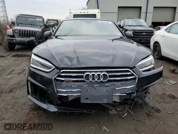 2018 Audi A5 Sportback Premium Plus with VIN WAUENCF51JA085208, listed as a Copart auction lot 40869524 with 33,603 mi miles. Bid and sale history available at carsss.com. Image 5.
