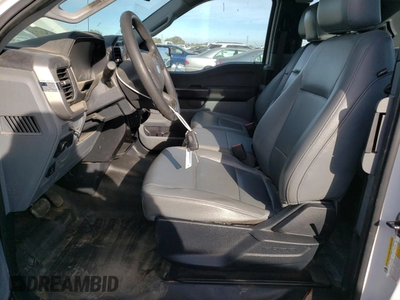 2021 Ford F-150 XL with VIN 1FTEX1CB0MKD56317, listed as a Copart auction lot 75570484 with 72,512 mi miles and Salvage title. Bid and sale history available at DreamBid. Image 7.