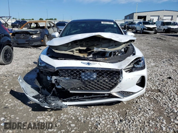 2019 Genesis G70 2.0T Advanced with VIN KMTG44LA1KU024612, listed as a Copart auction lot 60957484 with 78,019 mi miles and Salvage Title. Bid and sale history available at carsss.com. Image 5.