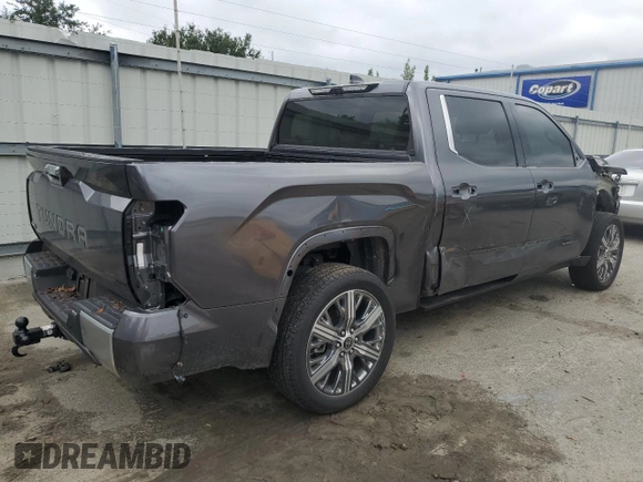 2023 Toyota Tundra Capstone Hybrid with VIN 5TFVC5DBXPX028881, listed as a Copart auction lot 80079964 with 12,565 mi miles and Salvage title. Bid and sale history available at DreamBid. Image 3.