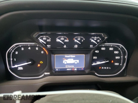 2022 GMC Sierra 1500 Limited SLT with VIN 3GTU9DEL4NG125121, listed as a Copart auction lot 88049065 with 48,631 mi miles and Salvage Title. Bid and sale history available at carsss.com. Image 9.
