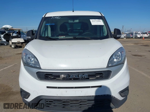 2022 Ram ProMaster City Cargo Tradesman with VIN ZFBHRFAB3N6W35491, listed as a IAAI auction lot 42175886 with 53,887 mi miles. Bid and sale history available at carsss.com. Image 12.