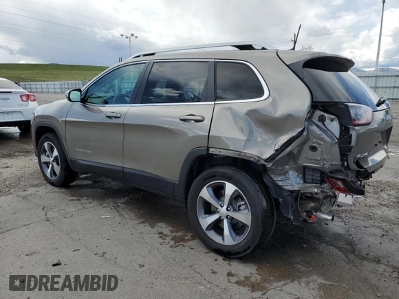 2020 Jeep Cherokee Limited with VIN 1C4PJMDXXLD616411, listed as a Copart auction lot 55453845 with 14,510 mi miles and Salvage title. Bid and sale history available at DreamBid. Image 2.