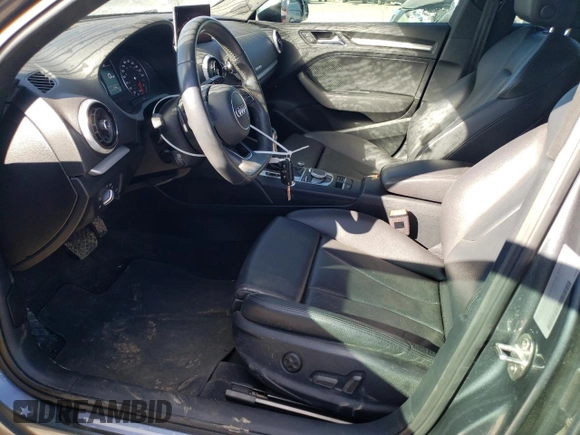 2018 Audi A3 Sedan Premium with VIN WAUB8GFF2J1032608, listed as a Copart auction lot 43560064 with 75,080 mi miles. Bid and sale history available at carsss.com. Image 7.
