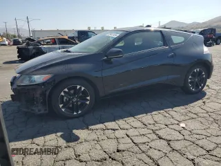 2015 Honda CR-Z with VIN JHMZF1D49FS002687, listed as a Copart auction lot 72941124 with 75,964 mi miles and Salvage Title. Bid and sale history available at carsss.com. Image 1.