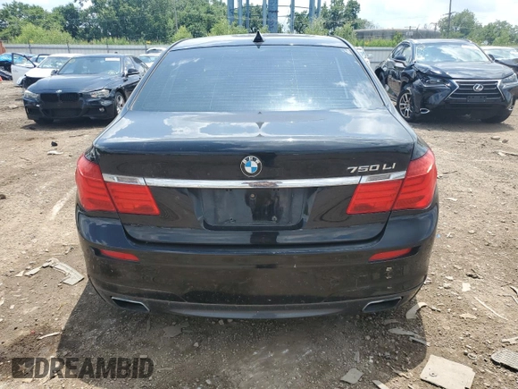 2012 BMW 7 Series 750Li xDrive with VIN WBAKC8C59CC434813, listed as a Copart auction lot 65277705 with Not provided miles and Clean title. Bid and sale history available at DreamBid. Image 6.
