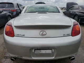 2002 Lexus SC with VIN JTHFN48Y420004275, listed as a Copart auction lot 75213054 with Not Provided miles and Non Repairable. Bid and sale history available at carsss.com. Image 6.