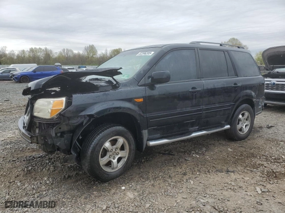 2006 Honda Pilot EX-L with RES with VIN 2HKYF18676H510373, listed as a Copart auction lot 52396205 with 0 mi miles and Salvage Title. Bid and sale history available at carsss.com. Image 1.