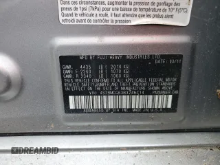 2011 Subaru Legacy Premium Power Moon с VIN 4S3BMCG63B3246714, выставлен на аукционе Copart как лот 65739485 с пробегом 112 586 миль миль и Чистый • Clean title. История ставок и продаж доступна на DreamBid. Изображение 12.