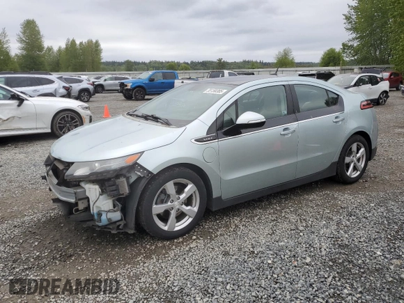 2012 Chevrolet Volt with VIN 1G1RB6E4XCU104324, listed as a Copart auction lot 55158385 with 161,895 mi miles and Salvage Title. Bid and sale history available at carsss.com. Image 1.
