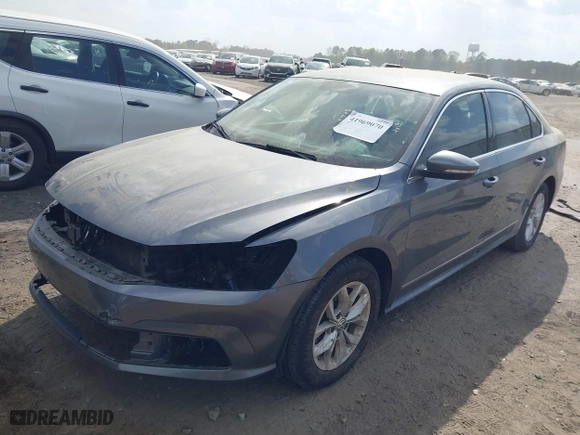 2017 Volkswagen Passat 1.8T S with VIN 1VWAT7A39HC056846, listed as a IAAI auction lot 41969070 with 97,448 mi miles. Bid and sale history available at carsss.com. Image 2.