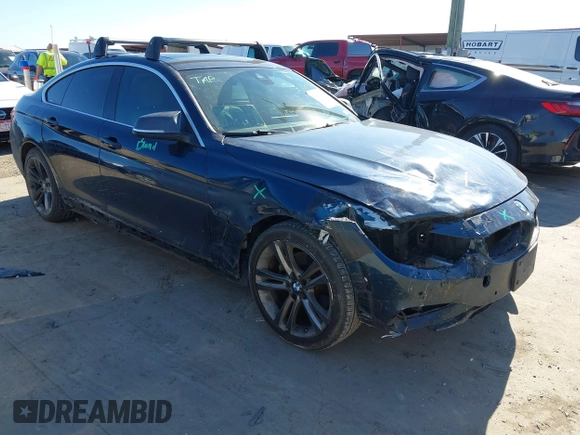 2017 BMW 4 Series 430i with VIN WBA4F7C38HG789545, listed as a IAAI auction lot 41654766 with 107,008 mi miles and . Bid and sale history available at carsss.com. Image 1.