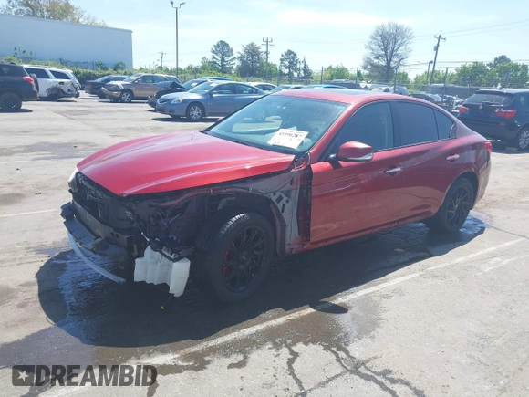 2015 Infiniti Q50 Premium with VIN JN1BV7AR2FM411095, listed as a IAAI auction lot 41932965 with 101,969 mi miles. Bid and sale history available at carsss.com. Image 19.