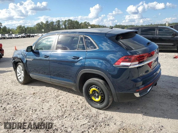 2021 Volkswagen Atlas SE with VIN 1V2HE2CAXMC204778, listed as a Copart auction lot 74906404 with 53,597 mi miles and Salvage title. Bid and sale history available at DreamBid. Image 2.