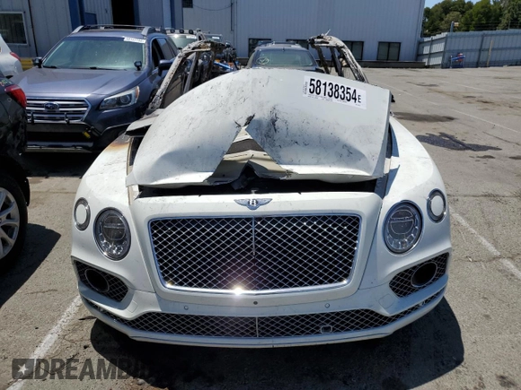 2017 Bentley Bentayga W12 z VIN SJAAC2ZV6HC015975, wystawiony jako Copart lot #58138354 z przebiegiem Nie podano mil oraz Nie do naprawy • Non repairable. Historia ofert i sprzedaży dostępna na DreamBid. Obrazek 5.