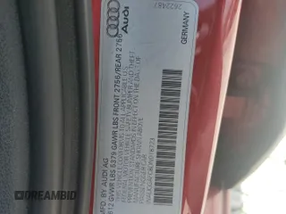 2013 Audi A6 Premium Plus with VIN WAUGGAFC8DN018723, listed as a Copart auction lot 59459965 with 99,164 mi miles and Salvage title. Bid and sale history available at DreamBid. Image 12.