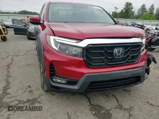 2021 Honda Ridgeline RTL-E with VIN 5FPYK3F73MB017991, listed as a Copart auction lot 61307225 with 33,308 mi miles and Salvage title. Bid and sale history available at DreamBid. Image 13.