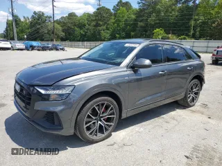 2020 Audi Q8 Prestige with VIN WA1FVAF10LD015381, listed as a Copart auction lot 55682505 with 60,419 mi miles and Salvage title. Bid and sale history available at DreamBid. Image 1.
