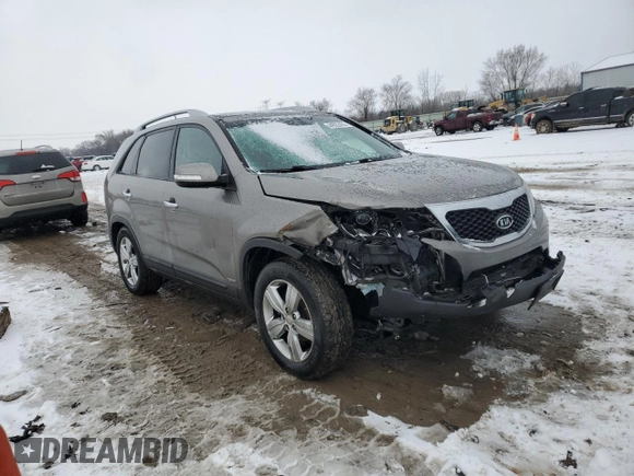 2012 Kia Sorento EX with VIN 5XYKUDA23CG247371, listed as a Copart auction lot 44522465 with 205,067 mi miles and Salvage Title. Bid and sale history available at carsss.com. Image 4.