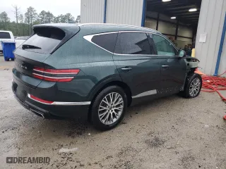 2022 Genesis GV80 with VIN KMUHB4SB3NU079373, listed as a Copart auction lot 66162934 with 30,502 mi miles and Salvage Title. Bid and sale history available at carsss.com. Image 3.
