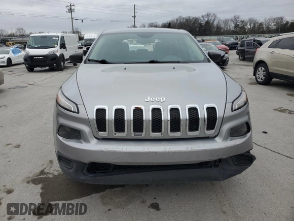 2017 Jeep Cherokee Sport with VIN 1C4PJMAS5HW632004, listed as a Copart auction lot 48033275 with 95,496 mi miles and Salvage Title. Bid and sale history available at carsss.com. Image 5.
